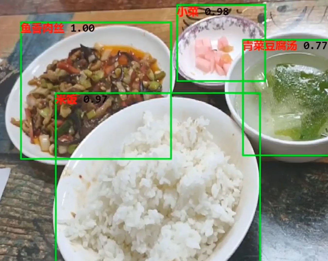 多物品识别示例